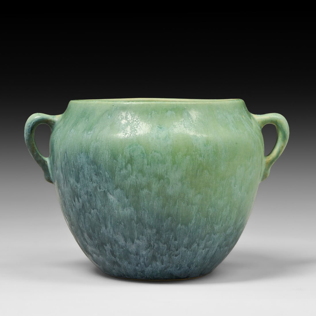 Roseville Earlam Two-Handled Bulbous Vase c1930: Roseville Earlam Two-Handled Bulbous Vase c1930. Unsigned. Perfect condition. 4.5"h x 5"d FREE NATIONWIDE SHIPPING Free Nationwide Shipping within the lower 48 states for all purchases at our Two-Day 