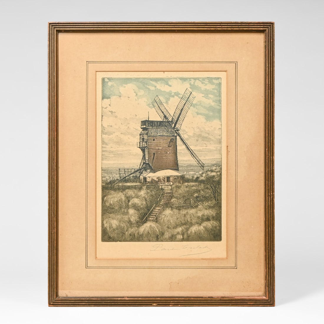 Paul-Emile Colin "Moulin Debray 1860" Color Aquatint Etching c1910: Paul-Emile Colin "Moulin Debray 1860" Color Aquatint Etching c1910. Signed. Excellent condition. 9.5"h x 6.5"w. Frame 14.75"h x 11.75"w FREE NATIONWIDE SHIPPING Free Nationwide Shipping within the