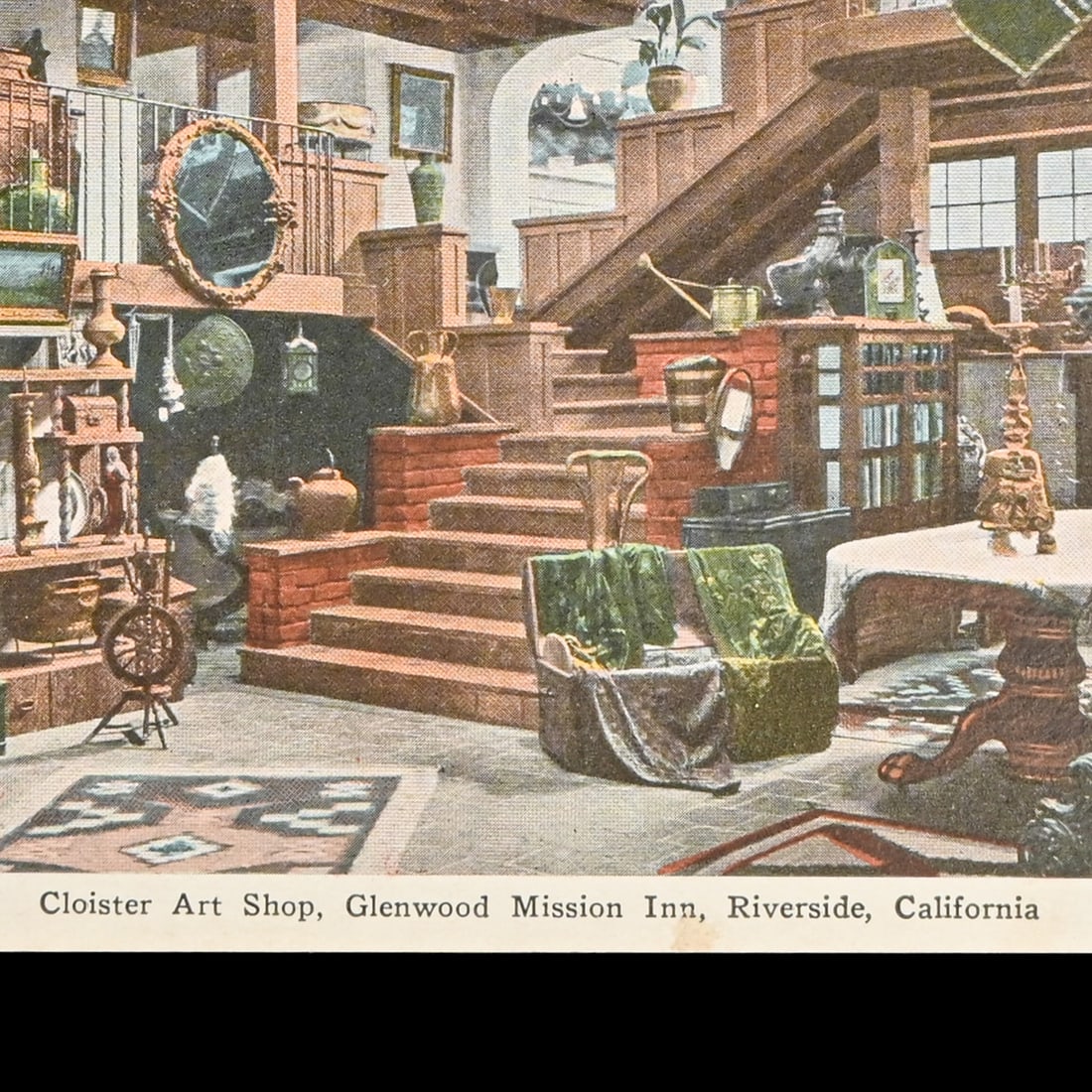 Cloister Art Shop Glenwood Mission Inn Antique Postcard 1911.: Cloister Art Shop Glenwood Mission Inn Antique Postcard 1911. Excellent condition. 3.5"h x 5.5"w FREE NATIONWIDE SHIPPING Free Nationwide Shipping within the lower 48 states for all purchases at our T