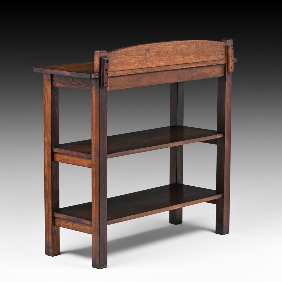 L&JG Stickley Oak Open Server c1908-1912 - 3