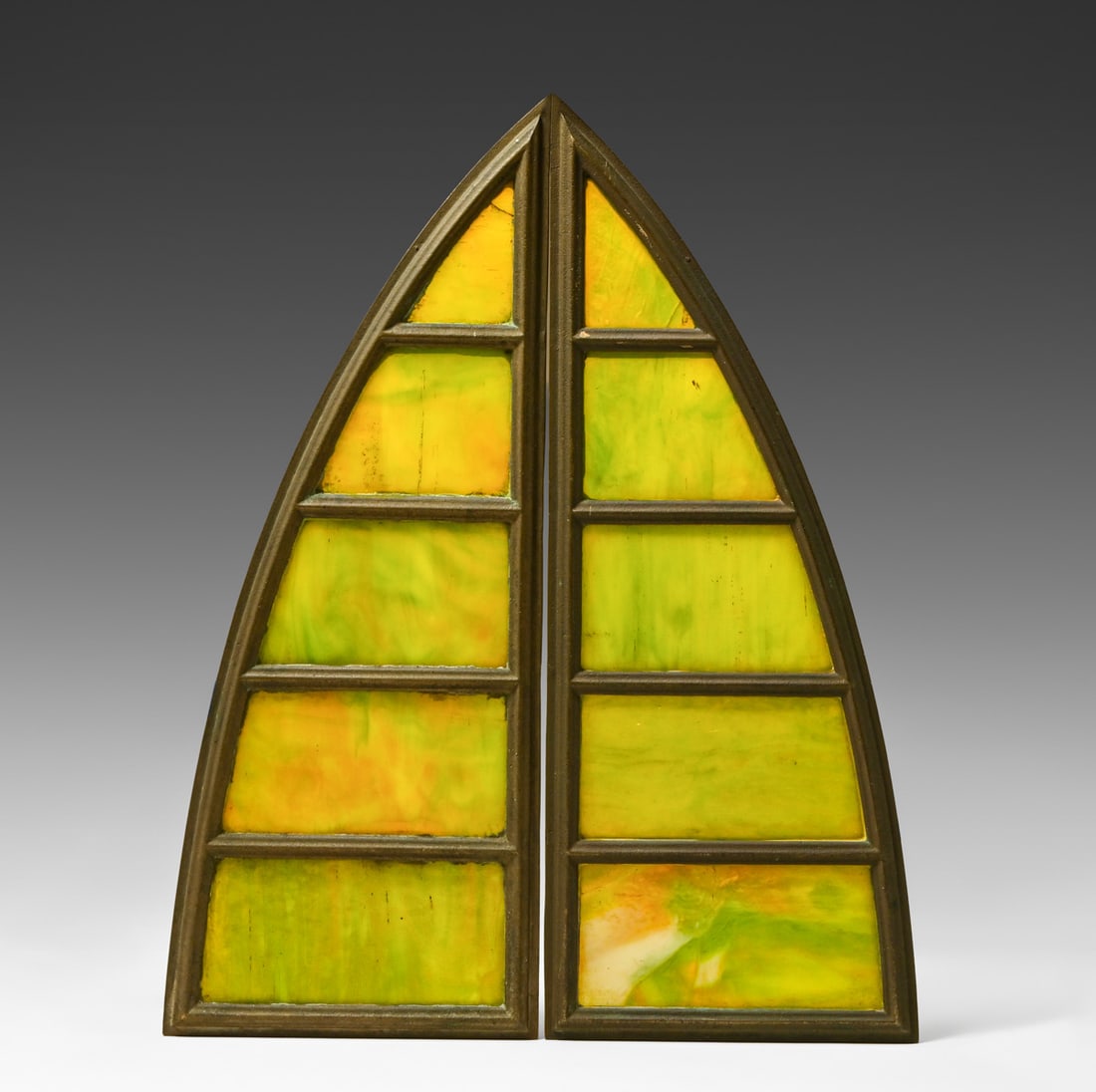 Pair of Antique Arts & Crafts Slag Glass Window Panels c1910: Pair of Antique Arts & Crafts Slag Glass Window Panels c1910. Unsigned. Perfect condition. Each panel measures 17.25"h x 7"w FREE NATIONWIDE SHIPPING Free Nationwide Shipping within the lower 48