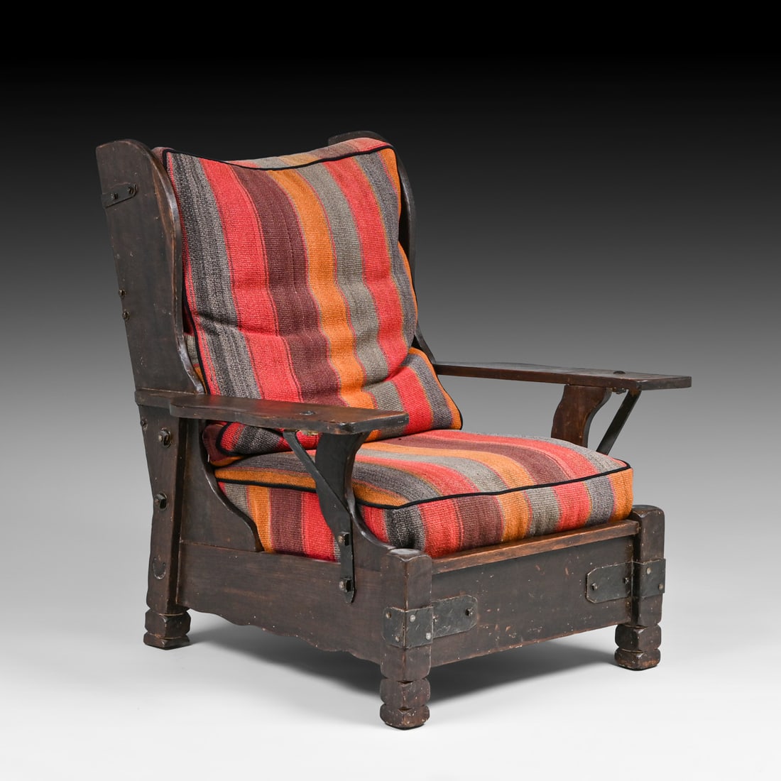 Early Monterey Furniture Co - Los Angeles High-Back "Wingback" Lounge Chair c1930s