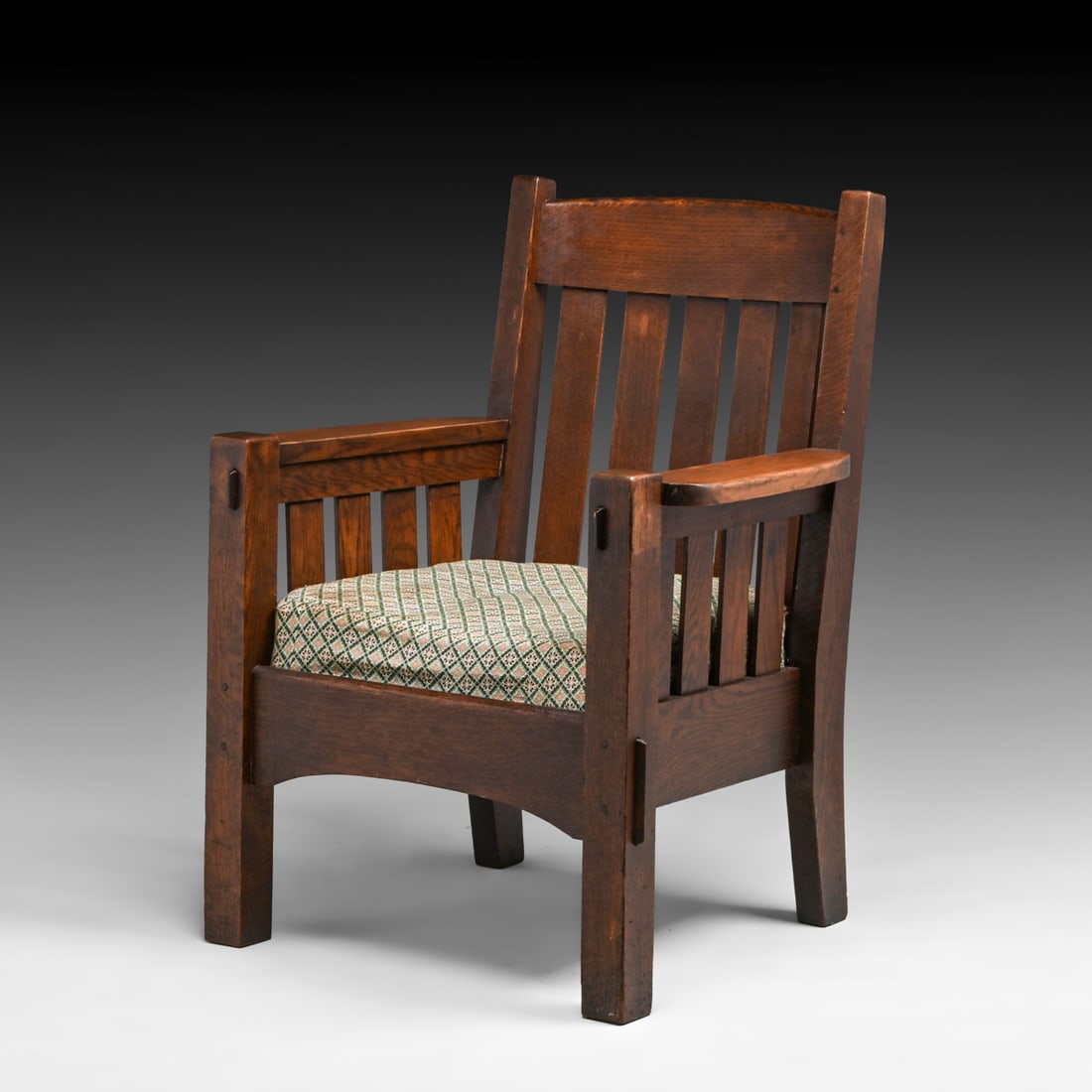 Harden Slatted Oak Armchair c1910