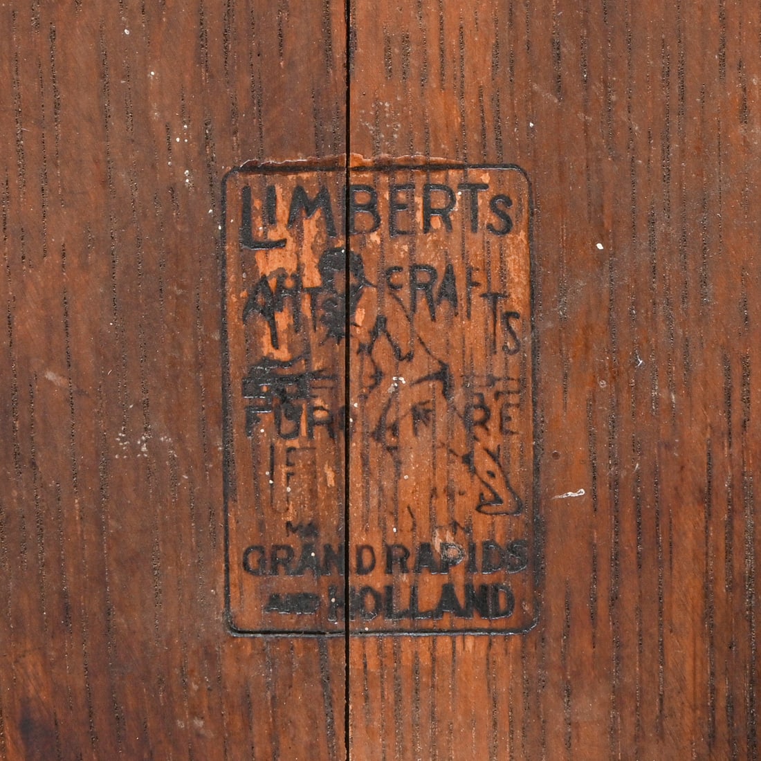 Limbert #227 Cutout Umbrella Stand Coatrack c1910 - 7