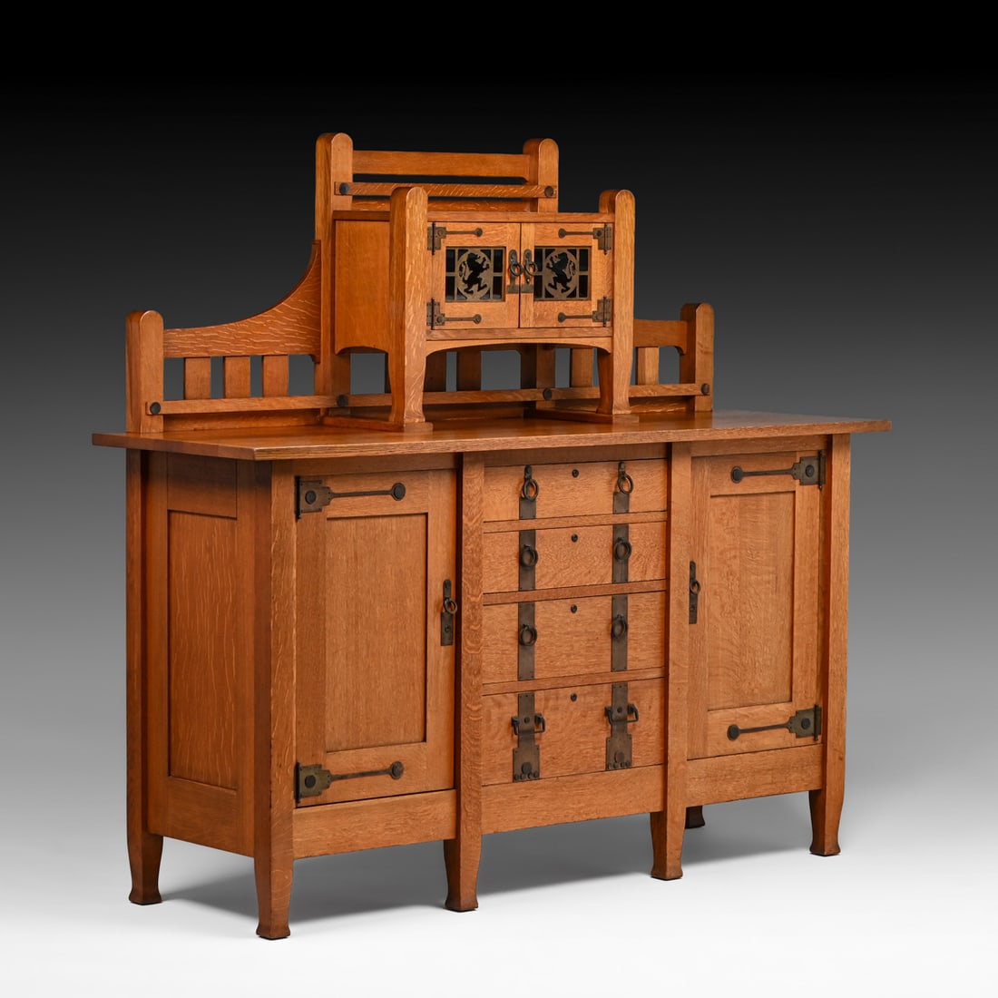 Large Stickley Brothers Oak Sideboard c1910 - 2