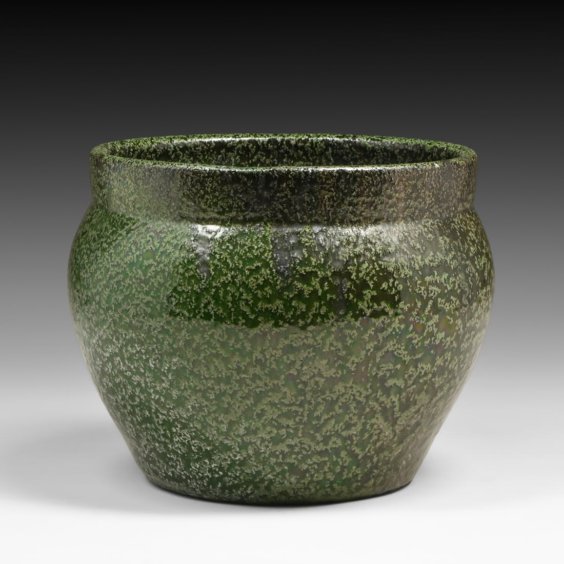 Merrimac Pottery Semi-Matte Curdled Green Glazed Jardiniere c1905: Merrimac Pottery Semi-Matte Curdled Green Glazed Jardiniere c1905. Glazed over signature. Perfect condition. 9.5"d x 7.5"h FREE NATIONWIDE SHIPPING Free Nationwide Shipping within the lower 48 states