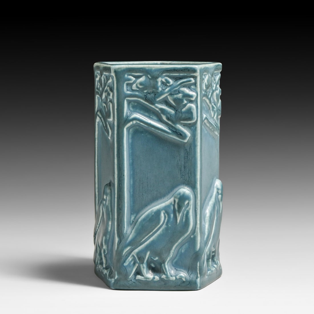 Rookwood Pottery #1795 Matte Blue Rook Vase 1926: Rookwood Pottery #1795 Matte Blue Rook Vase 1926. Signed. Perfect condition. 4.75"h x 3"d FREE NATIONWIDE SHIPPING Free Nationwide Shipping within the lower 48 states for all purchases at our Two-Day
