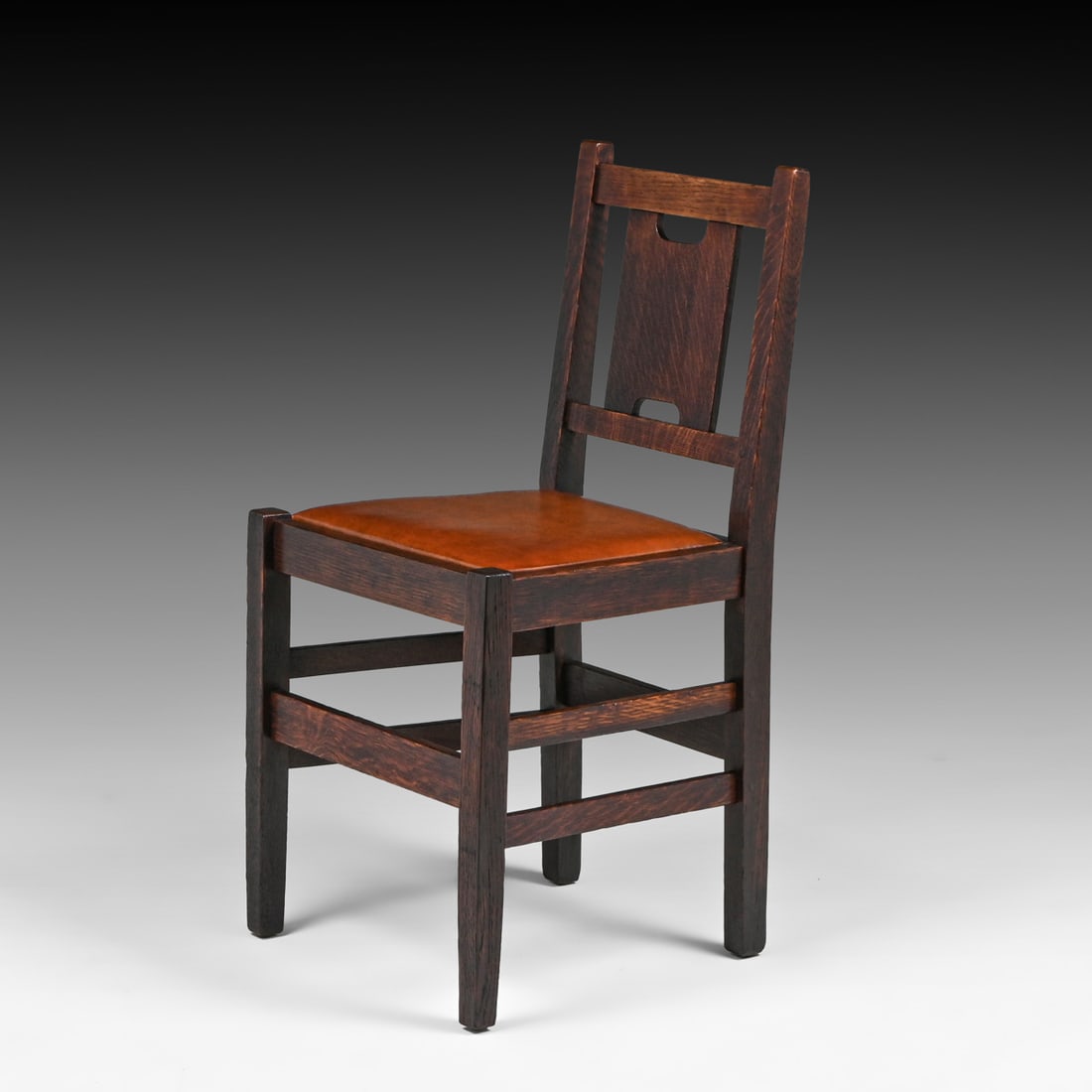 Gustav Stickley H-Back Vanity Chair c1907 - 3