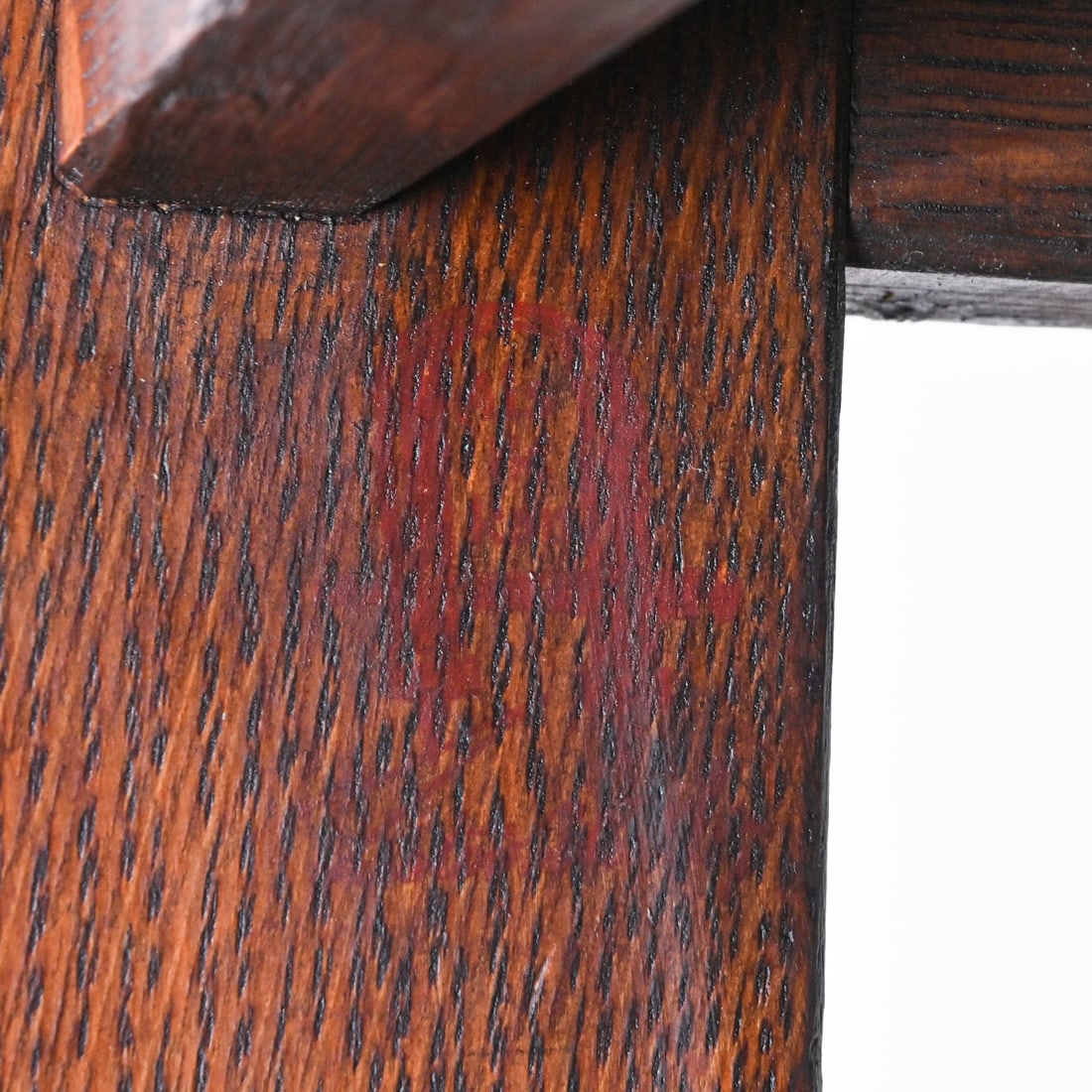 Gustav Stickley #222 Oak Pencil-Post Evenarm Settle c1907 - 8