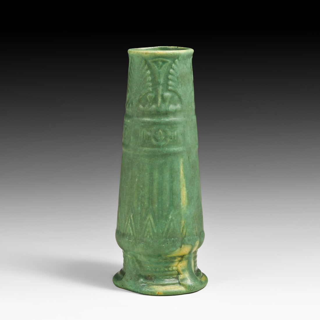 Brush McCoy Matte Green Vase c1910s - 2