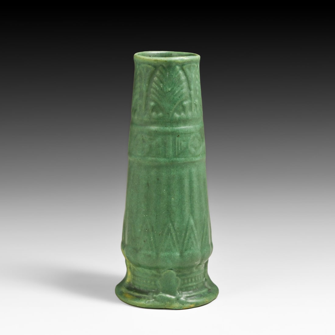 Brush McCoy Matte Green Vase c1910s - 3