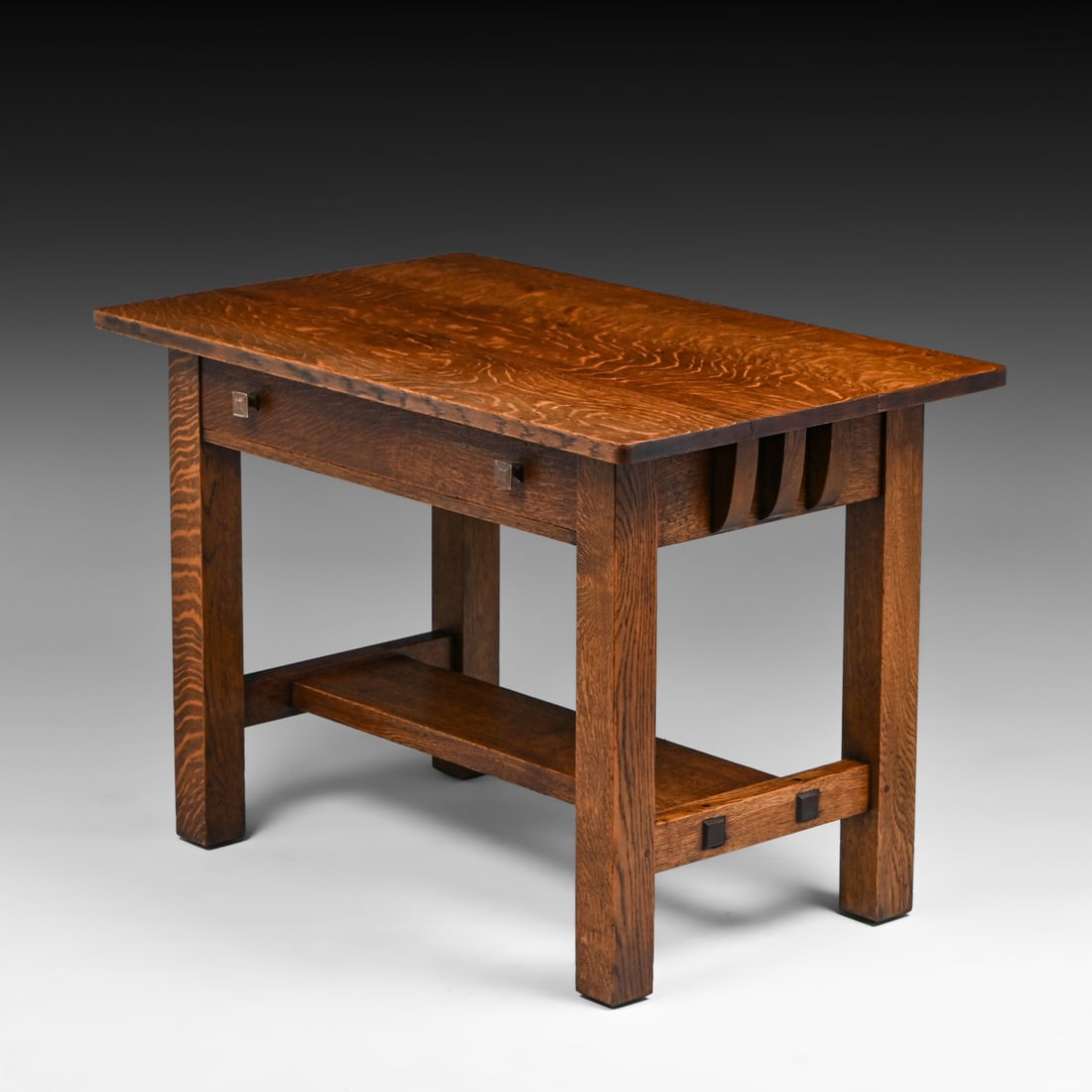 Limbert Oak One-Drawer Library Table c1910 - 2
