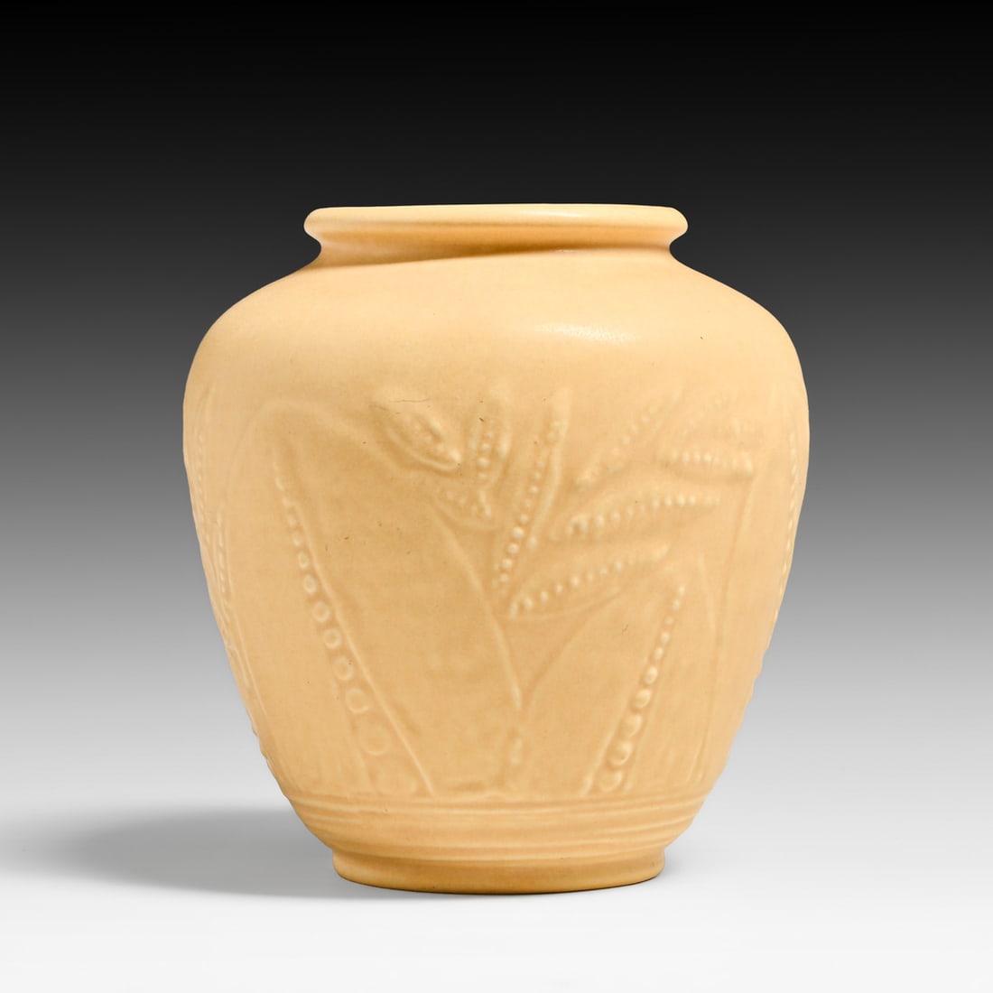 Rookwood Pottery #6218 Matte Yellow Vase 1934: Rookwood Pottery #6218 Matte Yellow Vase 1934. Signed. Perfect condition. 6.5"h x 6"d FREE NATIONWIDE SHIPPING Free Nationwide Shipping within the lower 48 states for all purchases at our Two-Day