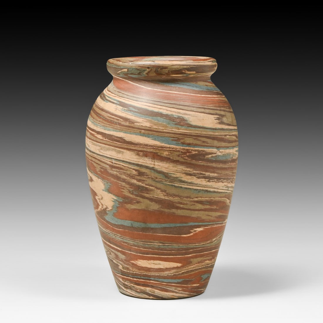 Niloak Pottery – Benton, Arkansas Mission Swirl Vase c1920s: Niloak Pottery – Benton, Arkansas Mission Swirl Vase c1920s. Signed. Perfect condition. 5.25"h x 3.5"d FREE NATIONWIDE SHIPPING Free Nationwide Shipping within the lower 48 states for all purchases 