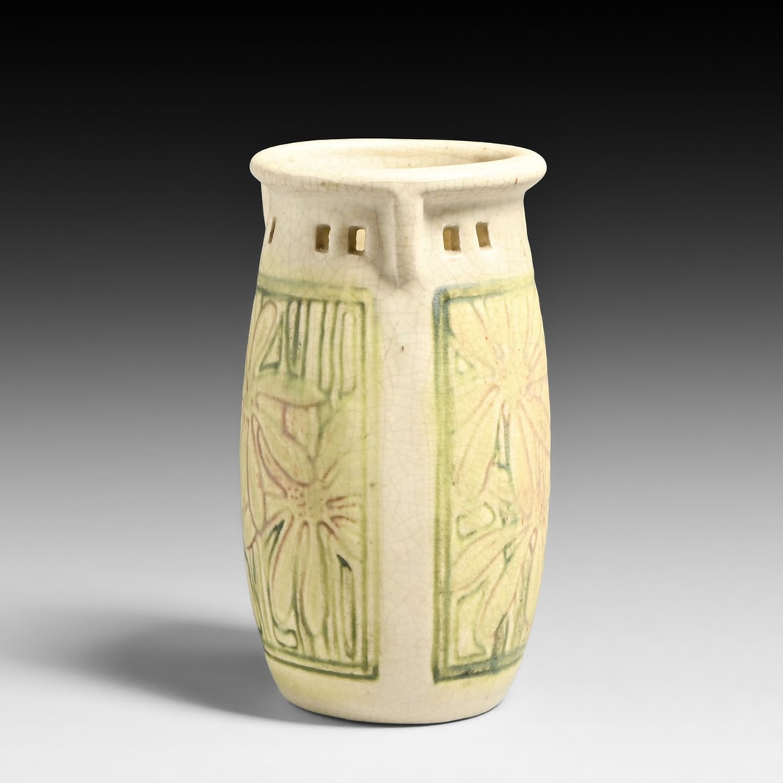 Weller Roma Cutout Vase c1910s - 3