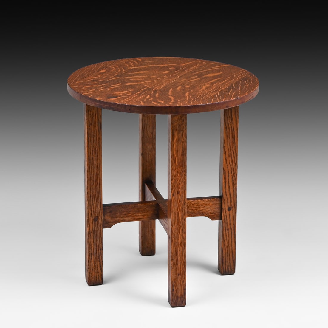 Gustav Stickley #603 Oak Taboret c1910 - 2