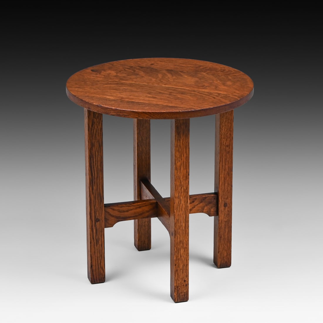 Gustav Stickley #603 Oak Taboret c1910 - 3
