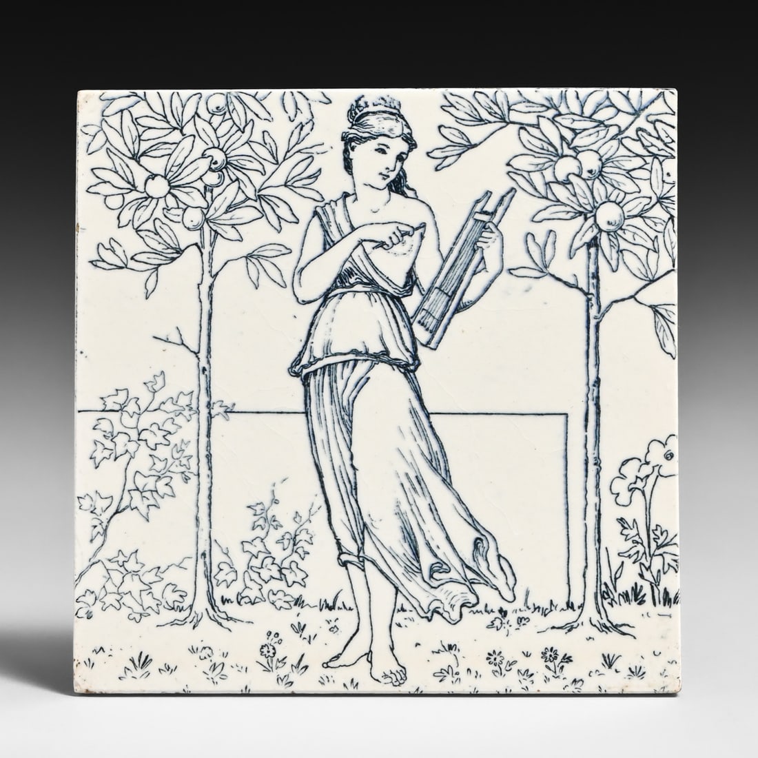 Josiah Wedgwood & Sons "Musicians in an Orange Grove" Tile c1880: Josiah Wedgwood & Sons "Musicians in an Orange Grove" Tile c1880. Signed. Perfect condition. 6" x 6" FREE NATIONWIDE SHIPPING Free Nationwide Shipping within the lower 48 states for all purchases at o