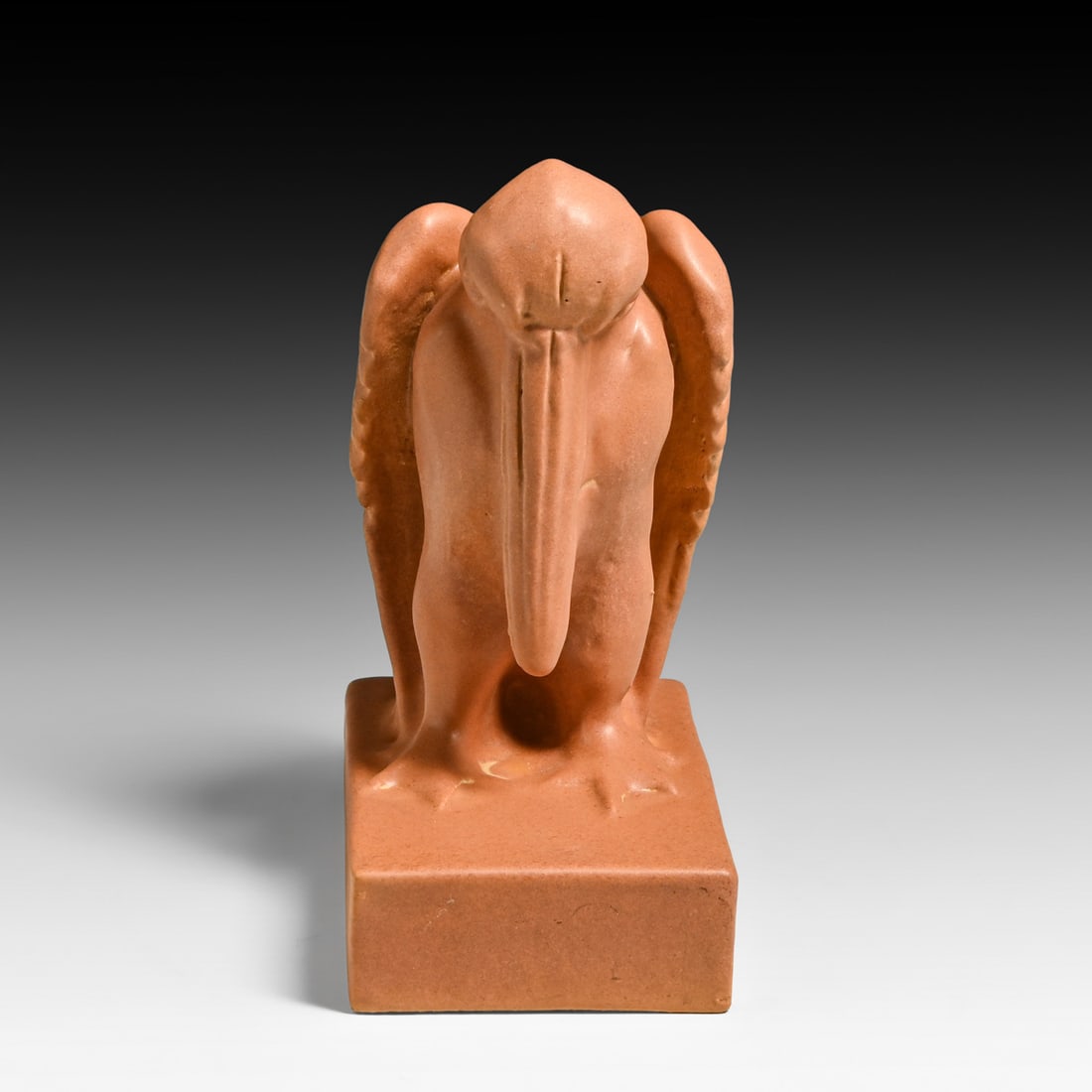 Teco Pottery Stylized Pelican Bookends c1905 - 6