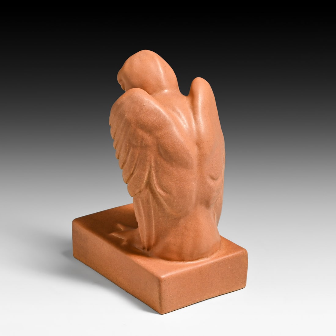 Teco Pottery Stylized Pelican Bookends c1905 - 7