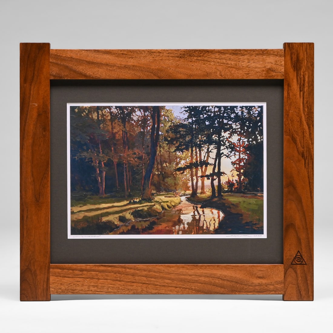 Jan Schmuckal (Contemporary Craftsman School) – Long Shadow, Arts & Clay Company Walnut Frame, (1 of 6)