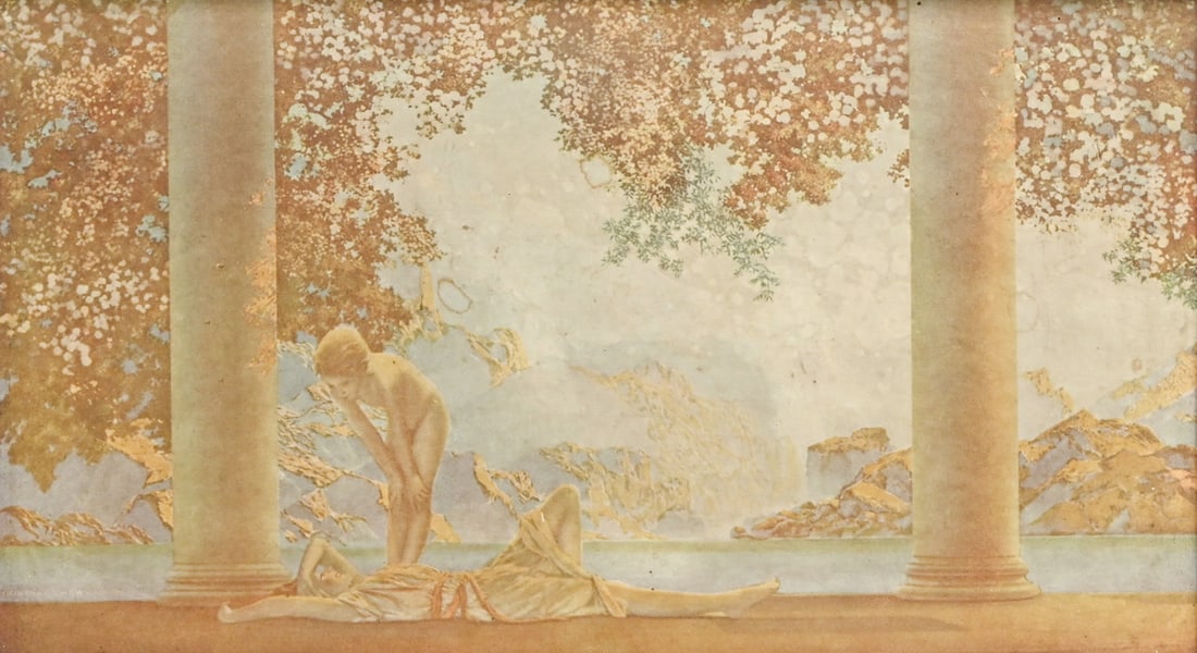 Original Maxfield Parrish Print "Daybreak" c1920s (1 of 4)