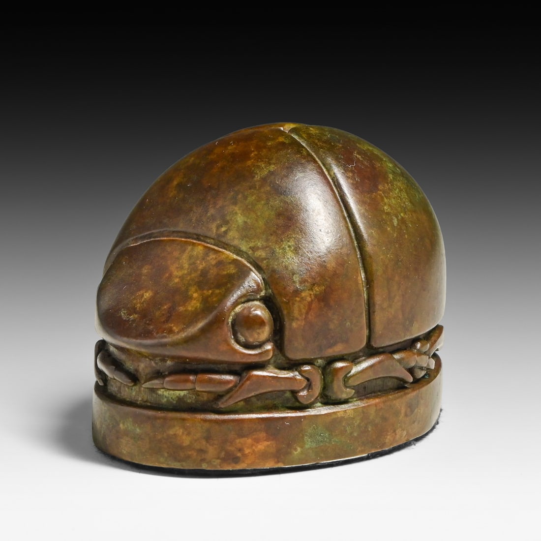 Henry Winter Bronze "First Tiffany Beetle" Scarab Paperweight c1960s (1 of 6)