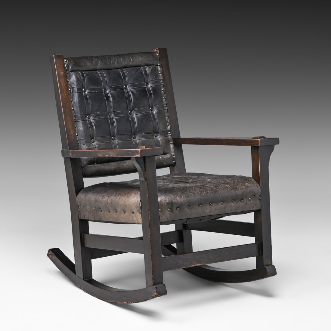 Arts & Crafts Period Oak Rocker c1905 (1 of 7)