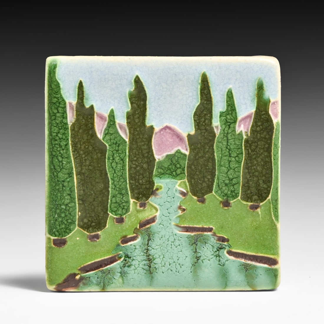 Ephraim Pottery Leah Purisch "River Reflection" Scenic Art Tile 2023: Ephraim Pottery Leah Purisch "River Reflection" Scenic Art Tile 2023. Signed. Perfect condition. 3"h x 3"w FREE NATIONWIDE SHIPPING Free Nationwide Shipping within the lower 48 states for all