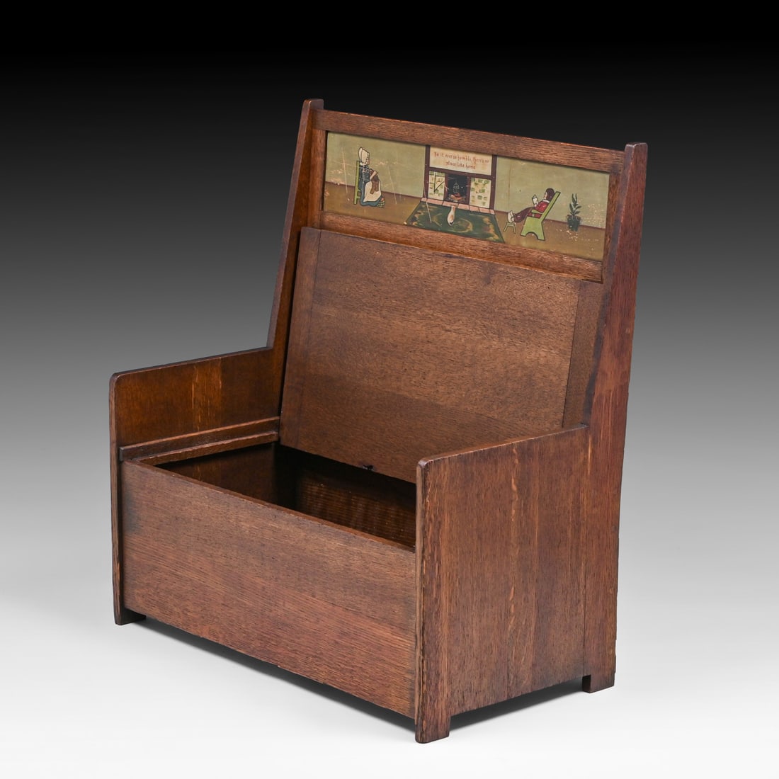 Rare Limbert Child's Hall Bench c1905 - 2