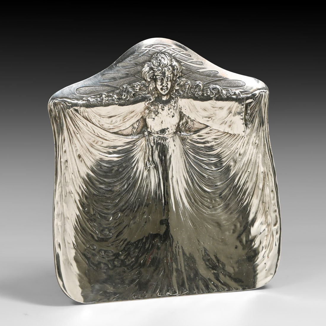 James W. Tufts - Boston Art Nouveau Silver Plate Crumb Tray & Scraper Set c1900 (1 of 14)