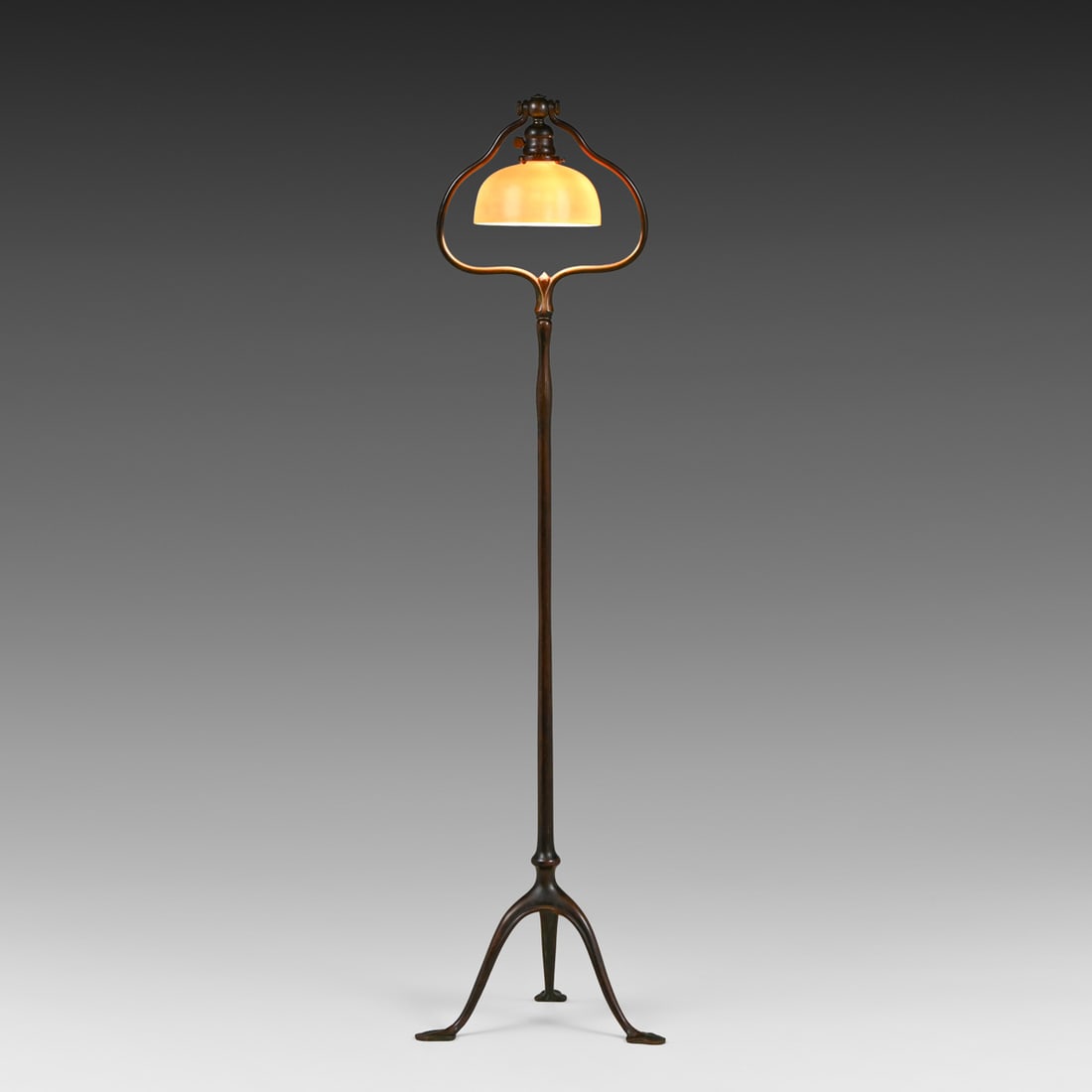 Tiffany Studios Bronze & Favrile Glass Floor Lamp c1910 (1 of 9)