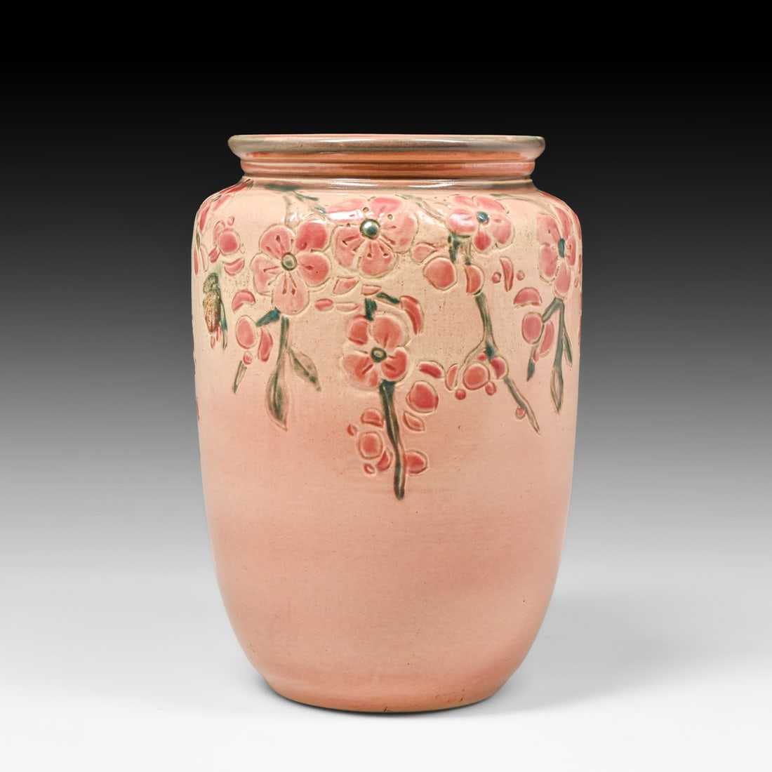 University of North Dakota UND School of Mines Apple Blossoms Vase c1930 (1 of 4)