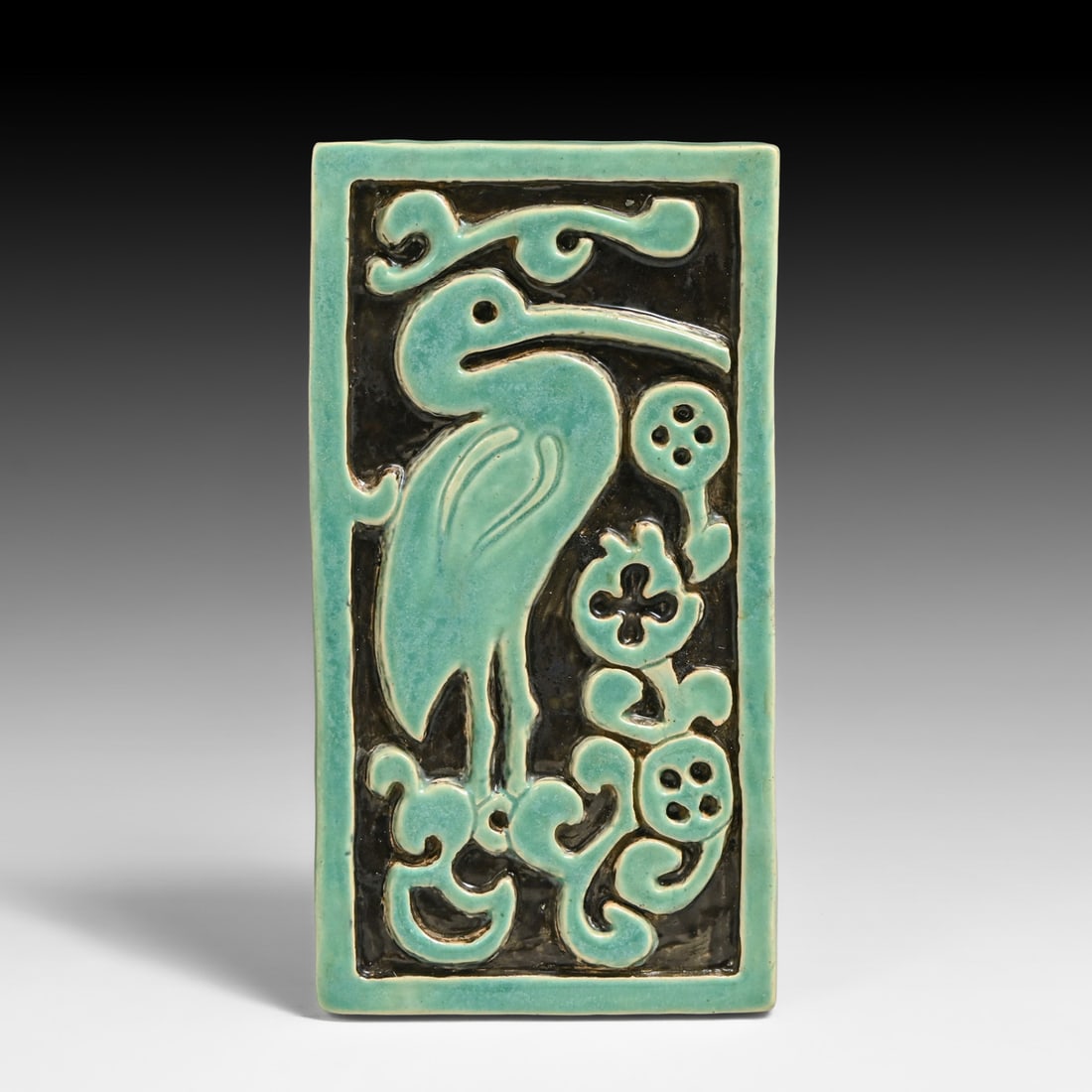 California Art Tile Betty Lou Dass Ibis Art Pottery Tile c1920s (1 of 5)
