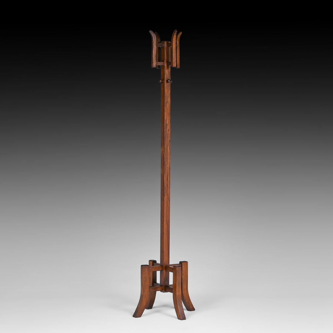 Grand Rapids Oak Coatrack c1910 - 2