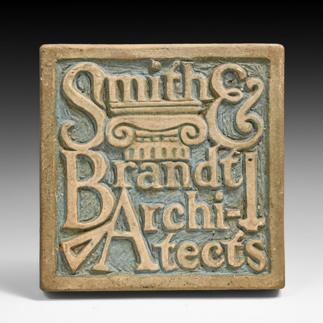 Batchelder - Los Angeles "Smith & Brandt Architects" Promotional Art Tile c1920s: Batchelder - Los Angeles "Smith & Brandt Architects" Promotional Art Tile c1920s. Signed. Perfect condition. 4" x 4" FREE NATIONWIDE SHIPPING Free Nationwide Shipping within the lower 48 states for al