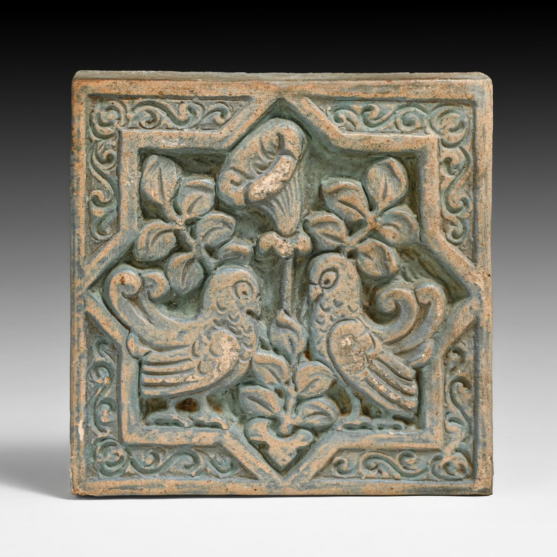 Batchelder - Los Angeles Arts & Crafts "Love Birds" Art Tile c1920s (1 of 4)