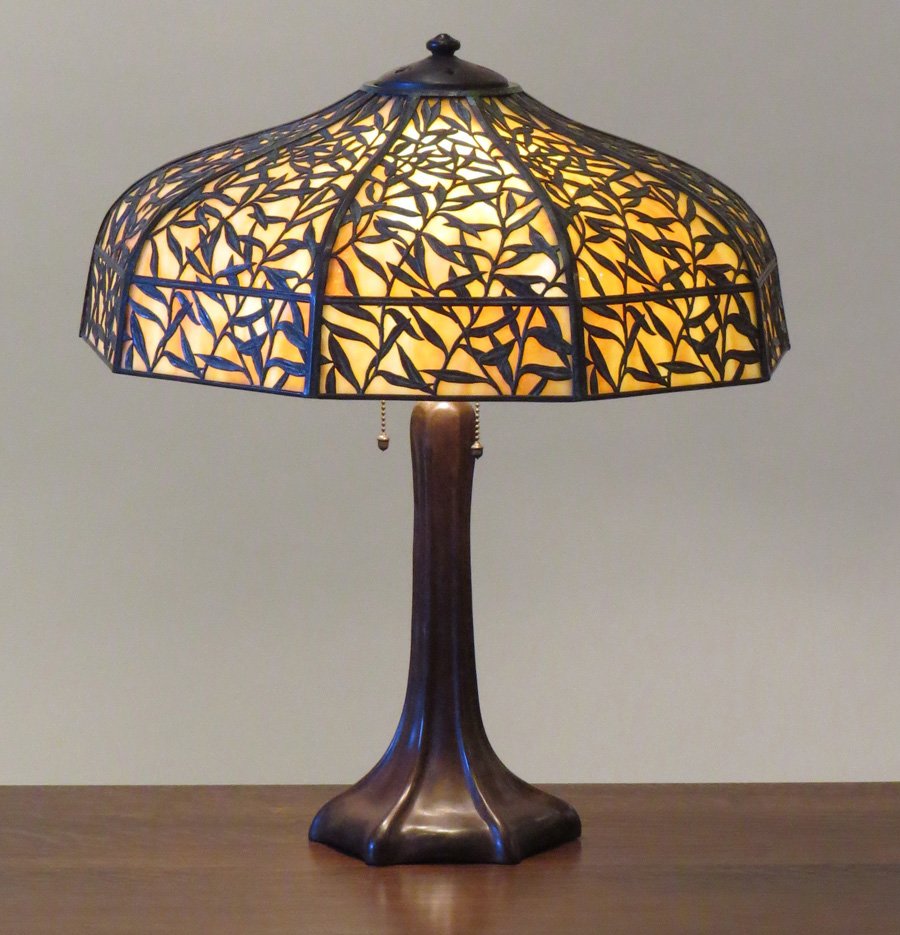 Handel Bamboo Leaf Overlay Lamp Handel Bamboo Leaf Overlay Lamp