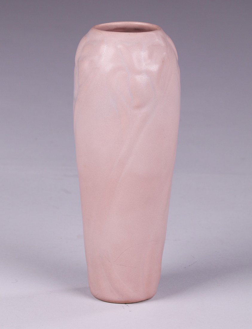 Van Briggle Tall Matte Pink Vase (1 of 3)