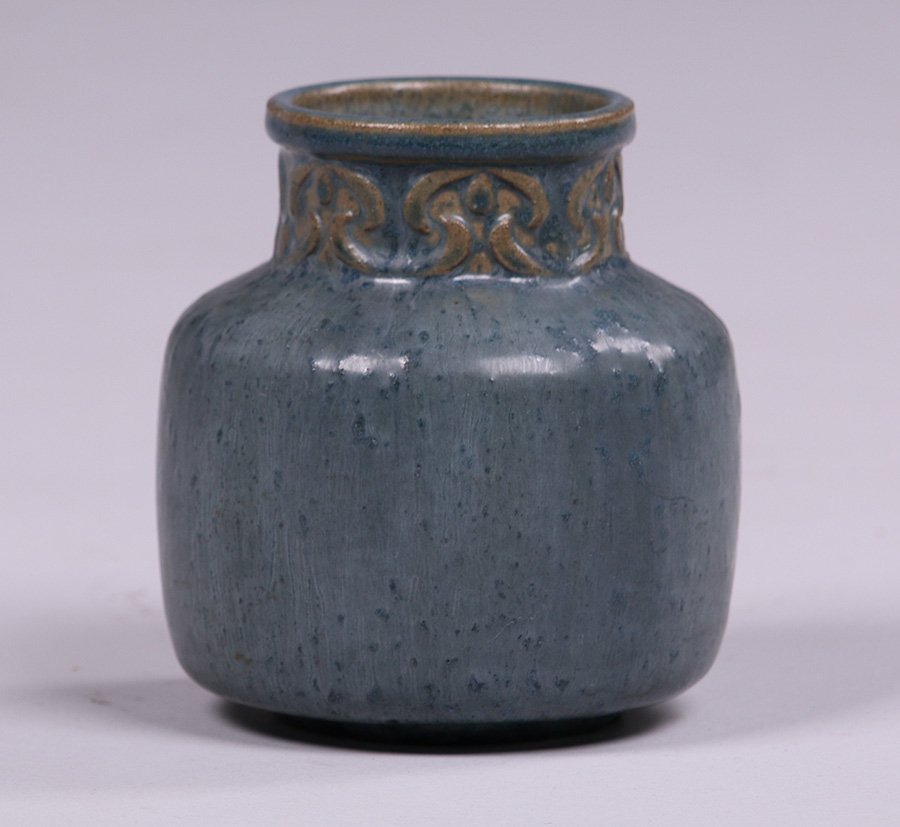 Van Briggle Matte Blue Vase #696 (1 of 3)