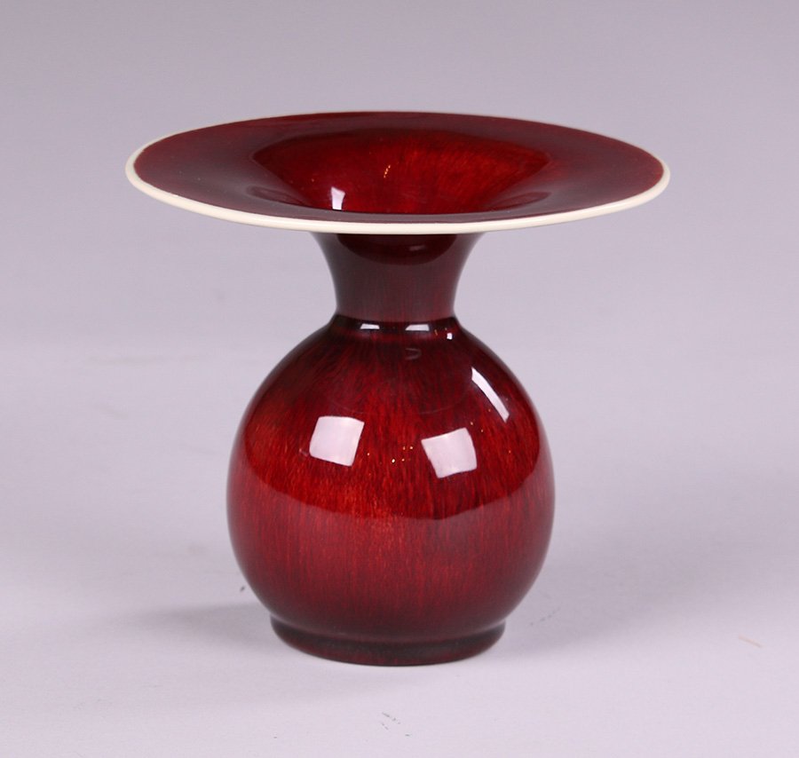 Catalina Pottery Oxblood Flared Vase