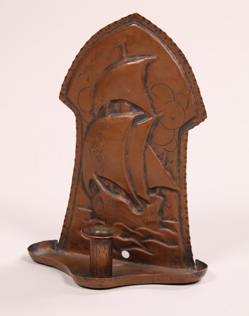 Harry Dixon Hammered Copper Candlesconce (1 of 4)