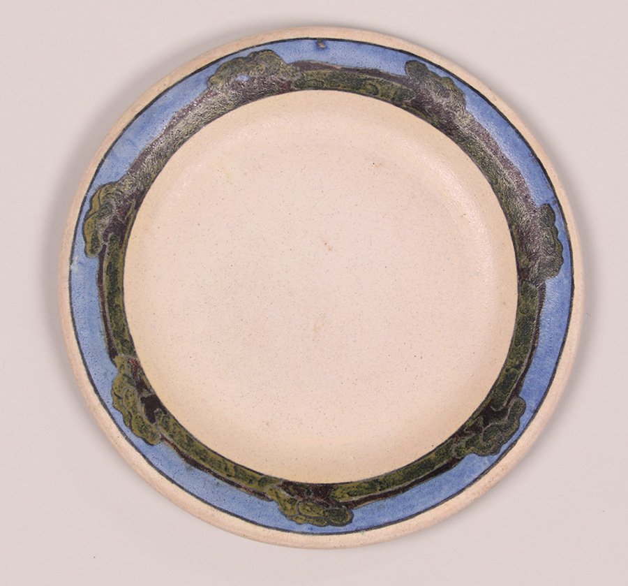 SEG Plate Decorated with Oak Trees on Border (1 of 4)