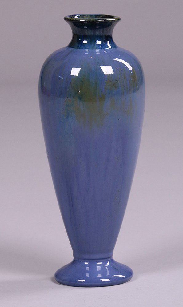 Fulper Tall Blue Vase (1 of 3)