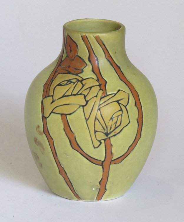 Weller Etched Mat Vase (1 of 3)