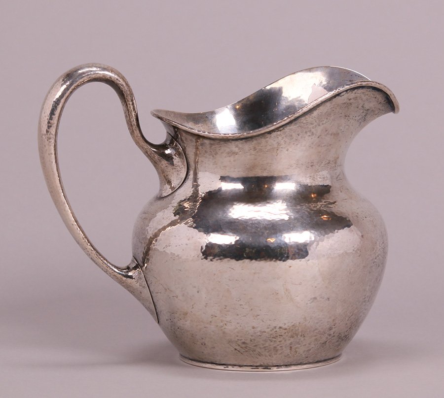 Shreve & Co Hammered Sterling Pitcher (1 of 3)