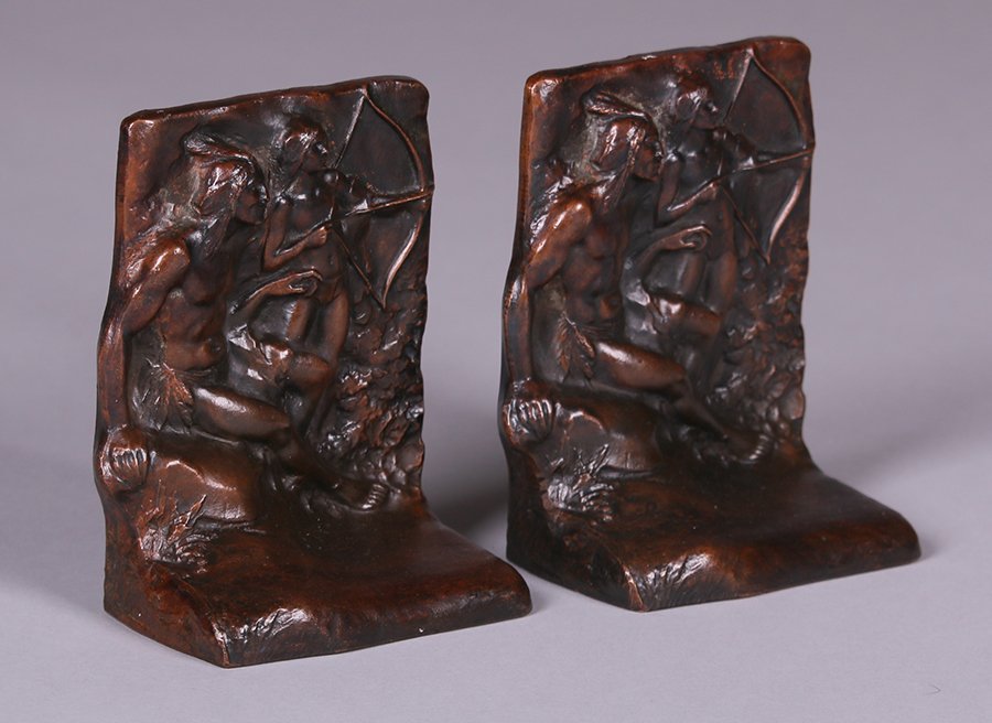 Arts & Crafts Native American Bookends c1920 (1 of 3)