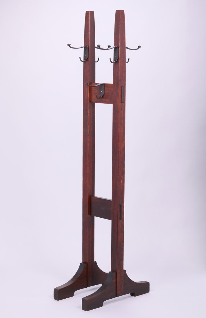 Gustav Stickley Double Costumer (1 of 1)