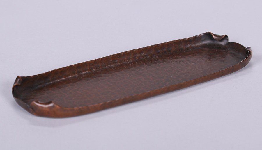 Roycroft Hammered Copper Pen Tray (1 of 4)