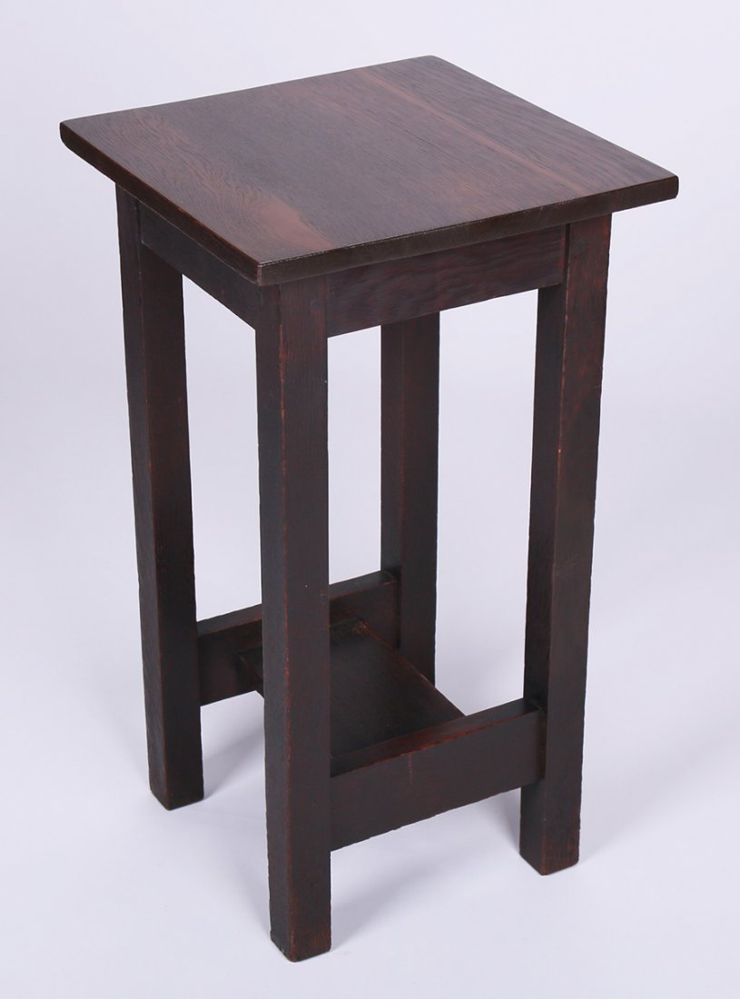 Early L&JG Stickley Onondaga Square Drink Stand (1 of 3)